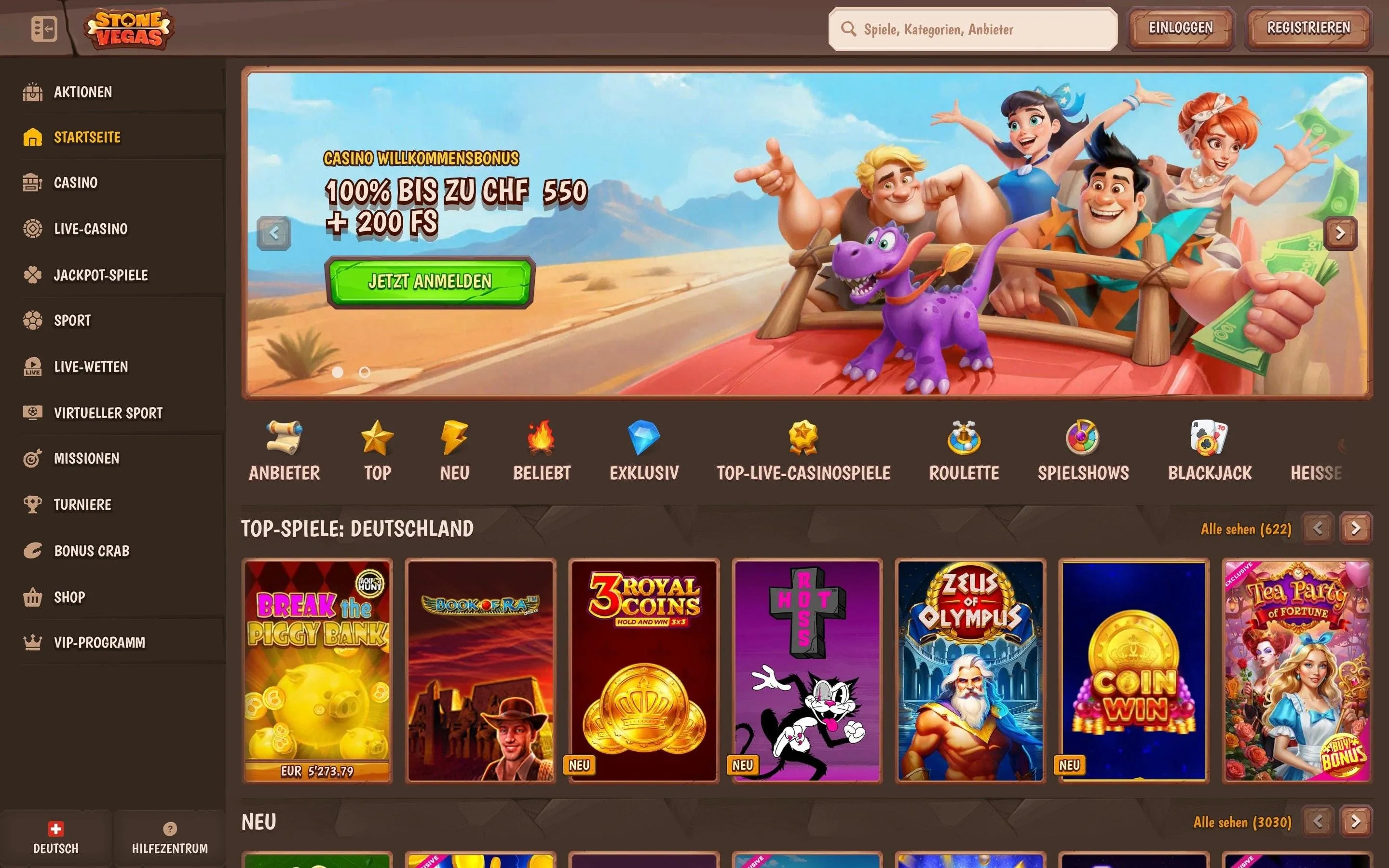 StoneVegas Casino im Ausland StoneVegas Online Casino Ausland